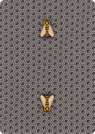 ورق لعب بلوت بايسكل هوني بي - اسود