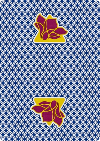 ورق لعب بلوت بيي لوتس كازينو جريد - ازرق