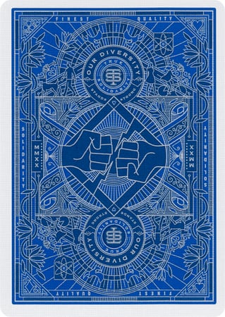 ورق لعب بلوت سوليدرتي - نايفي بلو