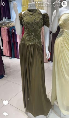 فستان نسائي زيتي