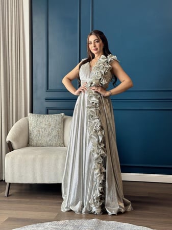 فستان لمعه سهره راقي