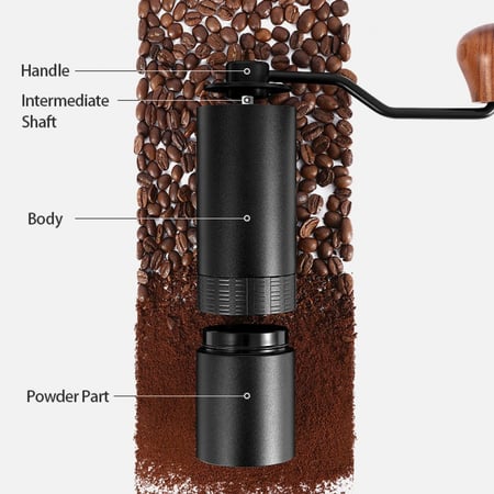 موجي مطحنة قهوة من الستانلس ستيل