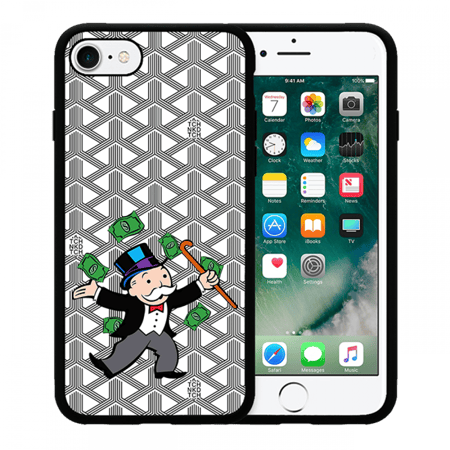 غطاء آيفون7/7+ (مونوبلي)-أبيض