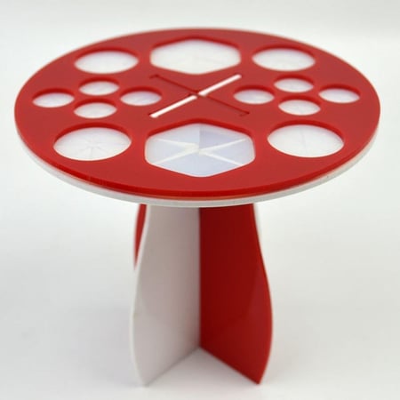 حامل فرش المكياج-دائري