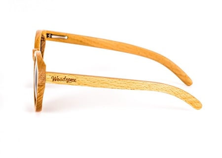 Duwood نظاراة خشبية دائرية - بني