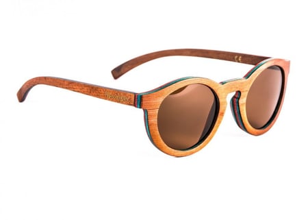 Duwood نظارات خشبية - بني غامق