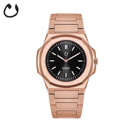 ساعة نون - مونتري روزقولد خلفية سوداء