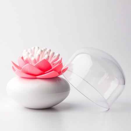 حافظة شفافة لأعواد الأذان او الأسنان