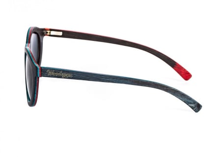 Duwood نظارات خشبية - أسود مموج