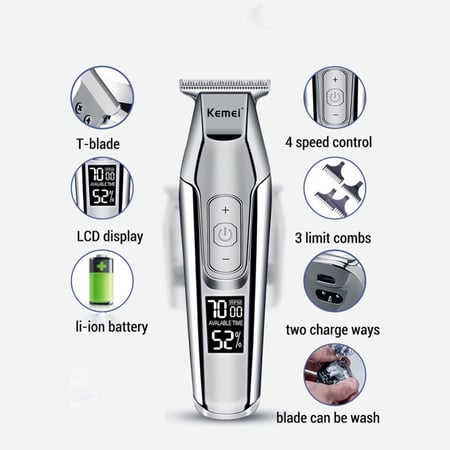 ماكينة حلاقة الشعر - رمادي
