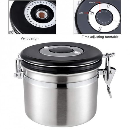 حافضة قهوة ستانليس ستيل 250 غ