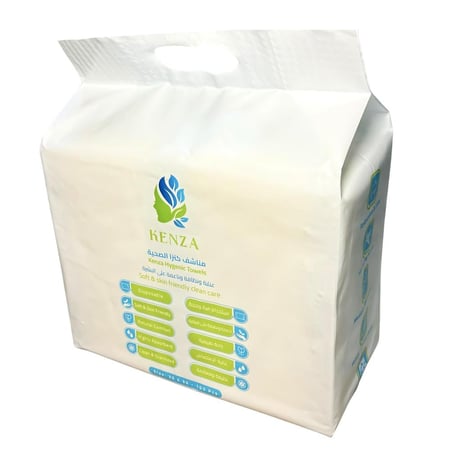 مناشف صحية استخدام مرة واحدة 100 قطعة المقاس 30x30