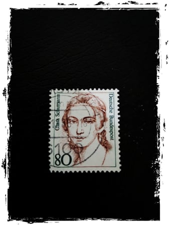 طابع ألماني - العازفة كلارا شومان clara schumann