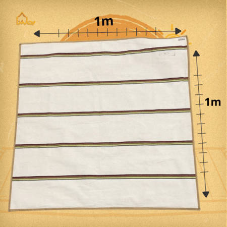 فرشة معاميل لجلستك مقاس 1m * 1m