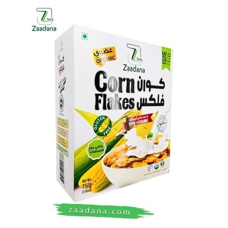 كورن فلكس خالي من الجلوتين 750 جم عضوي