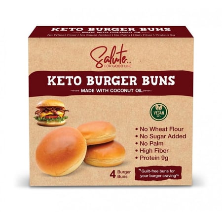 خبز البرجر كيتو