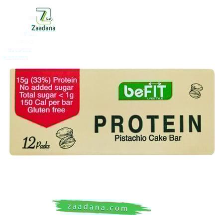 بروتين بار بالفستق 12 قطعه 540 جم خالي من السكر والجلوتين