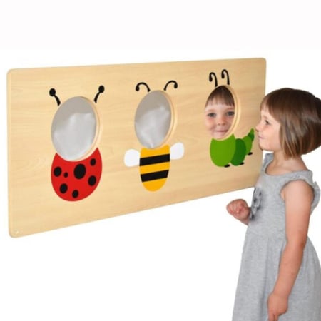 مرايا حائط تفاعلية بتصميم الشخصيات الكرتونية للاطفال