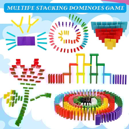 دومينو 100 قطعة ملونة