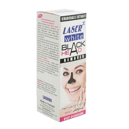 قناع الأنف لازالة الرؤوس السوداء بمستخلص الفحم  من ليزر وايت - 50 مل