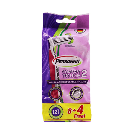 بيرسونا كمفورت تاتش ماكينة حلاقة نسائية ،12حبة