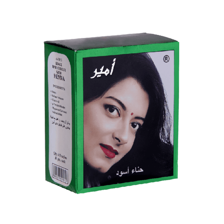 بودرة حناء للشعر  أسود من أمير 60 جرام