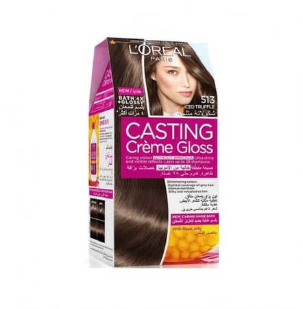 صبغة شعر كاستنغ كريم شوكلاتة من لوريال باريس 513 بدون امونيا
