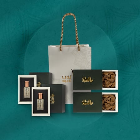 باقة أوقيتين عود مروكي سوبر + 2 مسك الختام