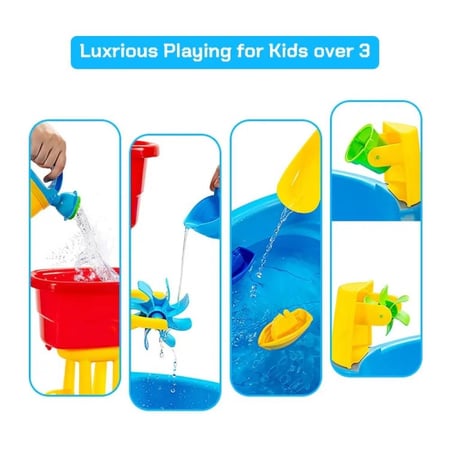 طاولة رمل والعاب مائية