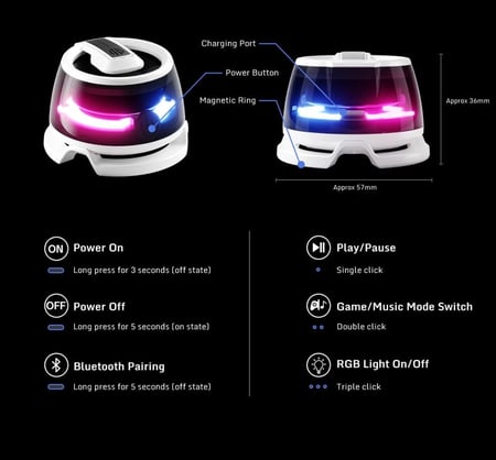 RedMagic Rock Magnetic Bluetooth Speaker