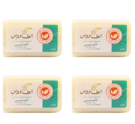 صابون طاوؤس شفاف ربطه 4 حبات