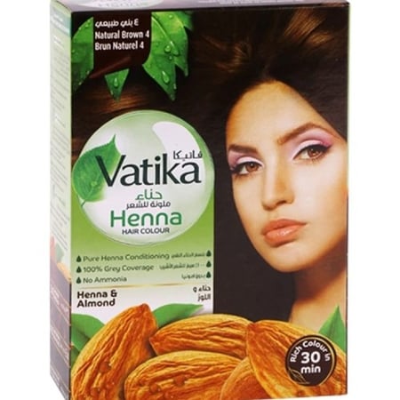 فاتيكا حناء وللوز  للشعر بني طبيعي  4
