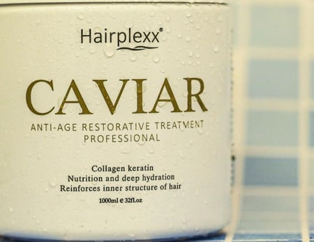 ماسك الكافيار لإصلاح الشعر التالف وترطيبه بعمق 1000 مل