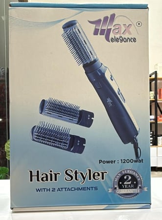 مصفف شعر كهربائي Max Hair Styler مع ملحقين – تصفيف وتمليس بسهولة