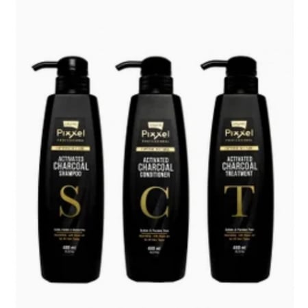 مجموعة الفحم للعناية بالشعر مكونه من 3 خطوات شامبو و معالج و بلسم الفحم ينقي الشعر و الفروة من الشوائب و يوطب الشعر،كما انه يعيد توازن الشعر بشكل صحي