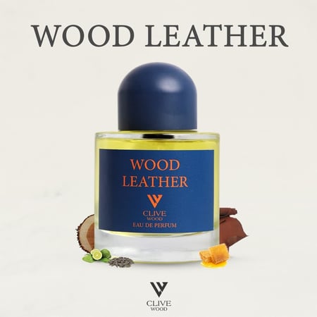 عطر وود لذر من كلايف وود100 ملWOOD LEATHER PERFURE BY CLIVE WOOD