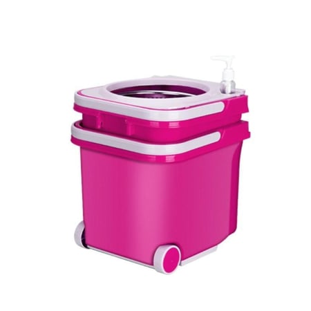 ممسحة مع دلو مقسوم لجزئين بدوران 360 درجة جودة عالية