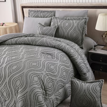 طقم سرير في حقيبة 8 قطع تصميم بارز