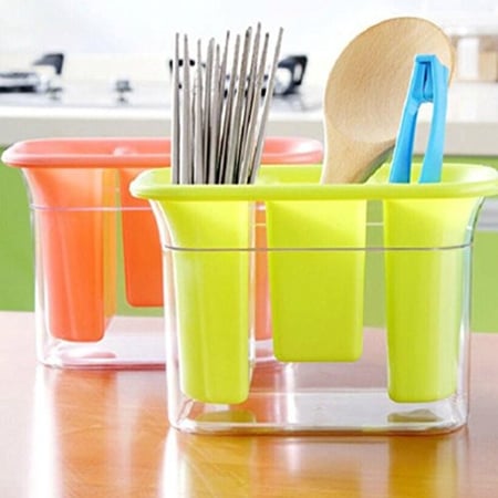 منظم أدوات المائدة مع فتحات تهوية للتجفيف