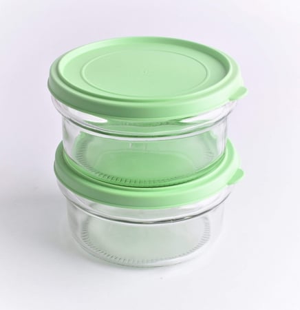 حافظات زجاجية من قطعتين