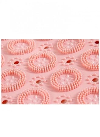 سجادة استحمام لتدليك القدمين مضادة للانزلاق دائرية / رمادي