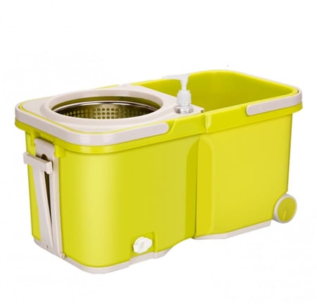 ممسحة مع دلو مقسوم لجزئين بدوران 360 درجة جودة عالية