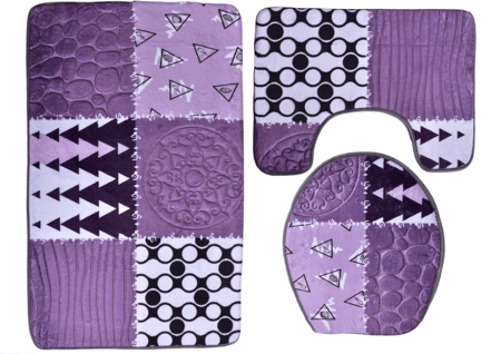 طقم دعاسة حمام 3 قطع مانع للانزلاق