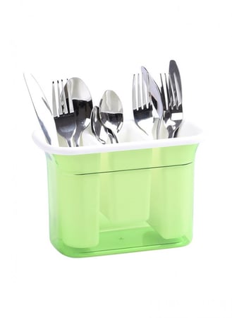 منظم أدوات المائدة مع فتحات تهوية للتجفيف