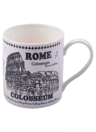 كوب سيراميك بتصميم معالم المدن المشهورة