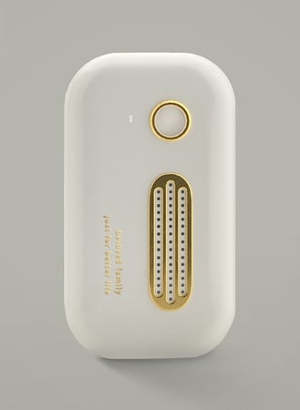 جهاز تنقية الهواء ومزيل الرائحة صغير قابل لإعادة الشحن USB في غرفة النوم والمكتب والثلاجة / أبيض