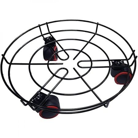 حامل اسطوانة الغاز بهيكل قوي وعجلات تسهل الحركة