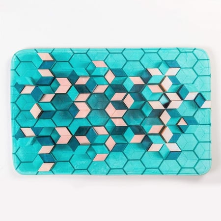 دعاسات حمام 3 قطع مانعه للانزلاق بألوان عصرية زاهية