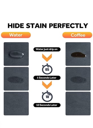 سجادة حمام Hihomey سجادة حمام سريعة الجفاف غير قابلة للانزلاق،  80*50 سم - رمادي