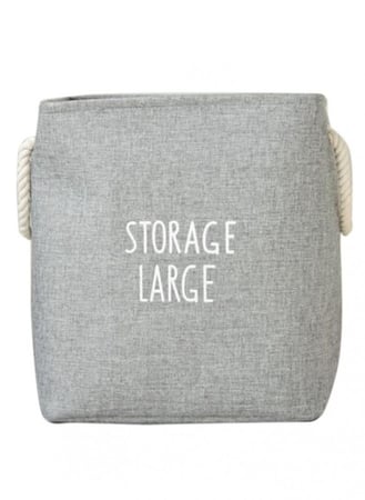 سلة تخزين ملابس الغسيل سادة بسعة كبيرة في السعودية